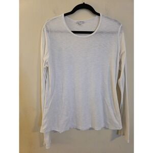 Standard James Perse Sz 4(XL)Cotton Modal Slub Jersey Long Sleeve Top WSVH3180CU